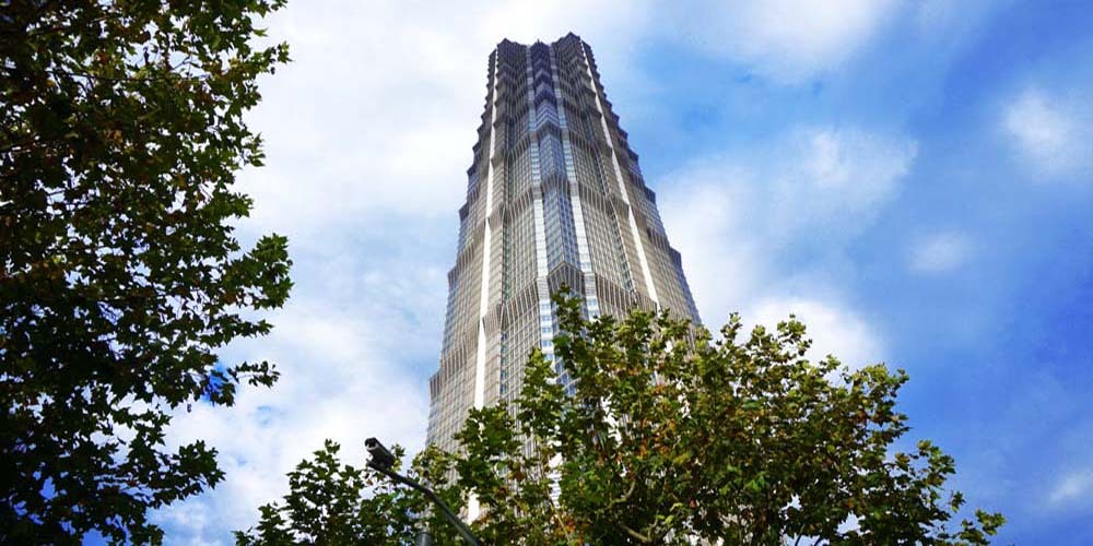 Jinmao Tower Blue Sky