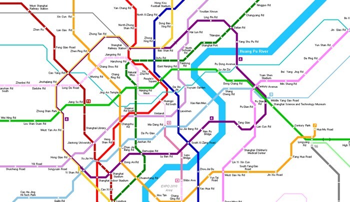 shanghai subway map line 10