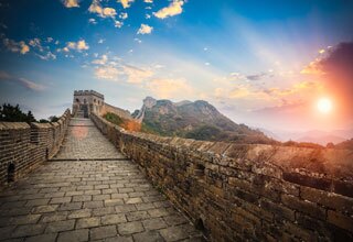 The Great Wall in Sunrise